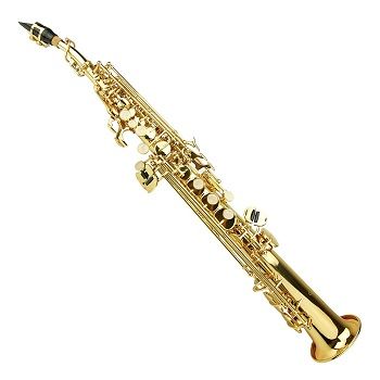 Merano GWD500GD B Flat Gold Soprano Saxophone Case